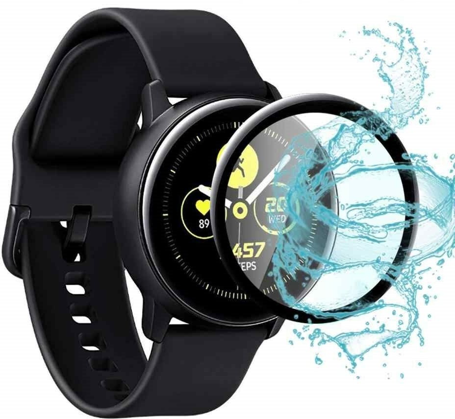 Защитное стекло на Часы Samsung Galaxy Watch Active 2, 44 mm, черное