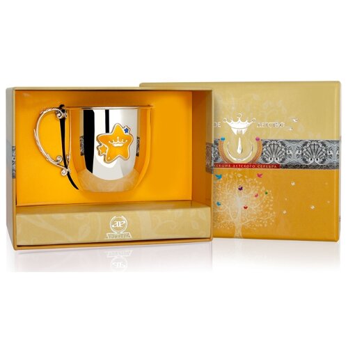 фото Аргента кружка детская кд "звезда" с синей эмалью