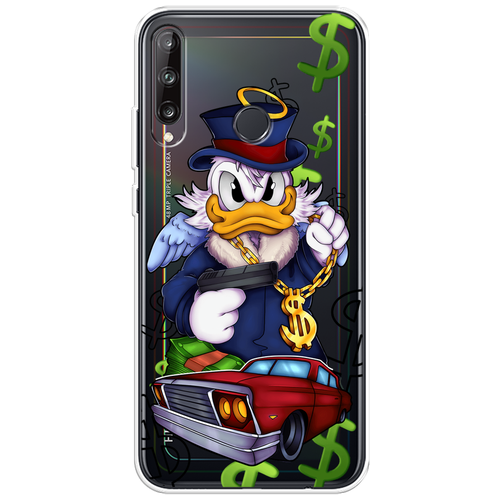 Силиконовый чехол на Honor 9C / Хонор 9С Scrooge McDuck with a Gold Chain, прозрачный силиконовый чехол на honor 100 хонор 100 scrooge mcduck with a gold chain прозрачный