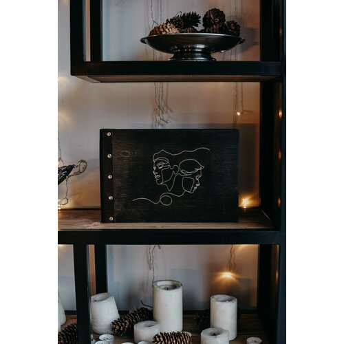 Фотоальбом из дерева / Альбом для фотографий / В подарок / На свадьбу / Семейный / Свадебных фото 10х15