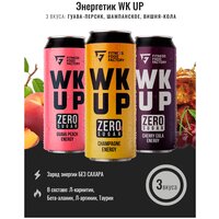 Микс энергетических напитков WK UP без сахара, 3 шт по 450 мл