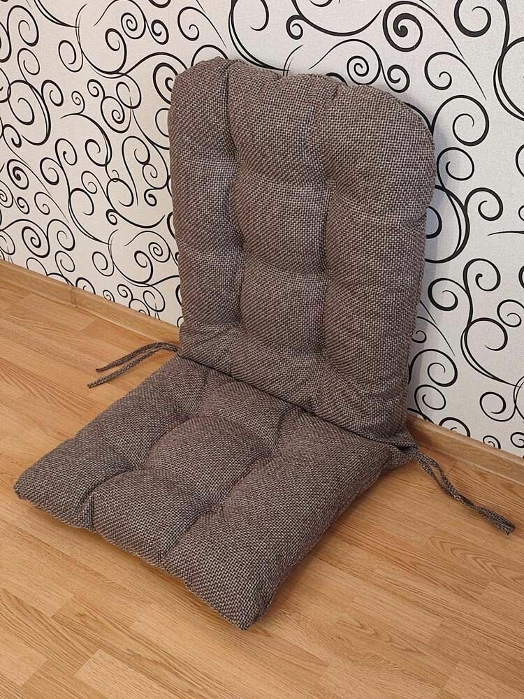 Подушка для классической кресло-качалки из ротанга 130х56 см - фотография № 4