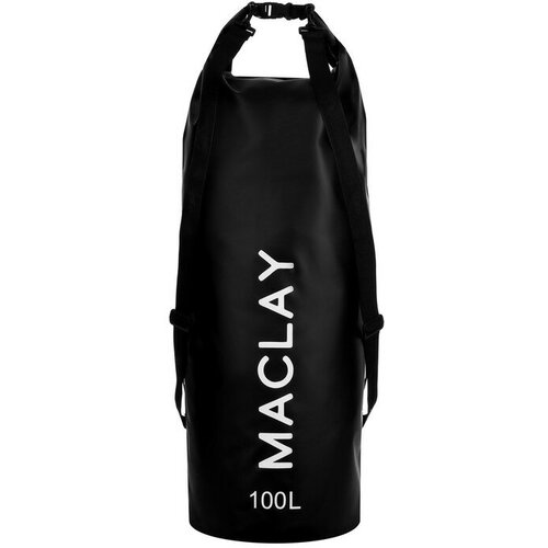 гермомешок туристический maclay 60l 500d цвет чёрный Гермомешок туристический Maclay 100L, 500D, цвет чёрный