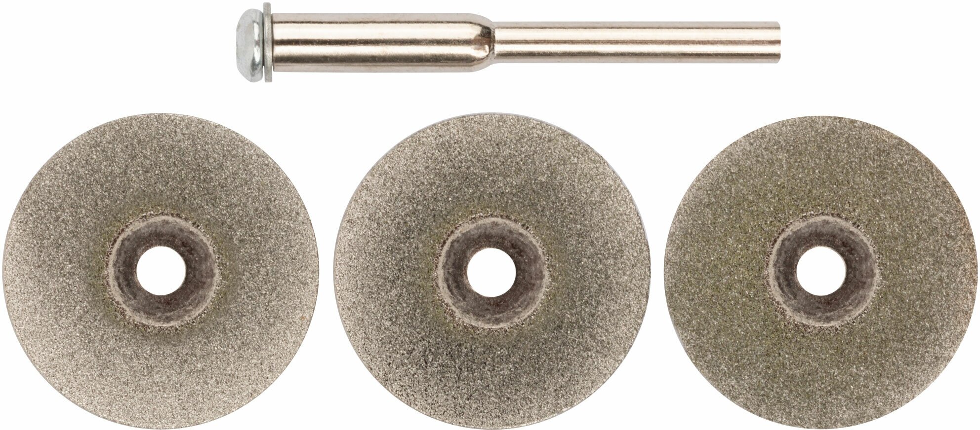 Круги с алмазным напылением 3 шт. и штифт диам. 3 мм, 22 мм
