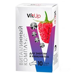 VitUp Витаминный комплекс для энергии и иммунитета со вкусом малины пор. д/приг. напитка пак. №