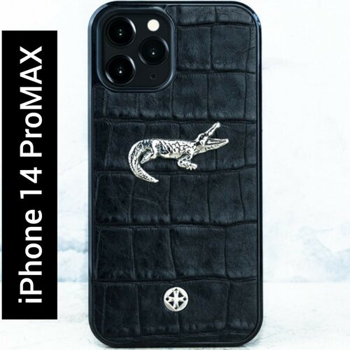 Чехол iPhone 14 Pro Max - Euphoria Crocodile CROC Leather - крокодил чехол iphone 13 pro premium euphoria герб рф croc leather