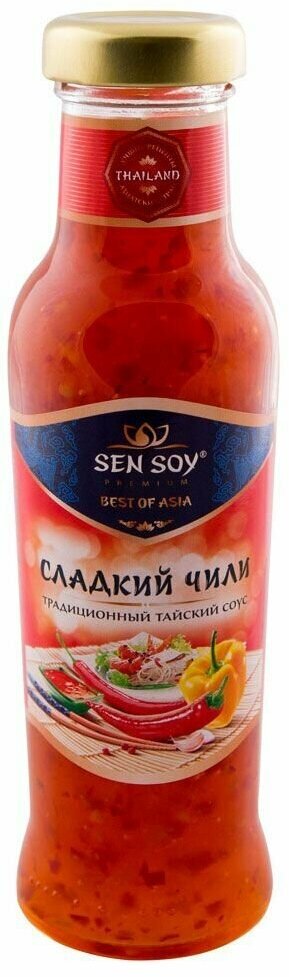 Соус Sen Soy Premium Chili Sweet чили сладкий, 320 г, 4 шт