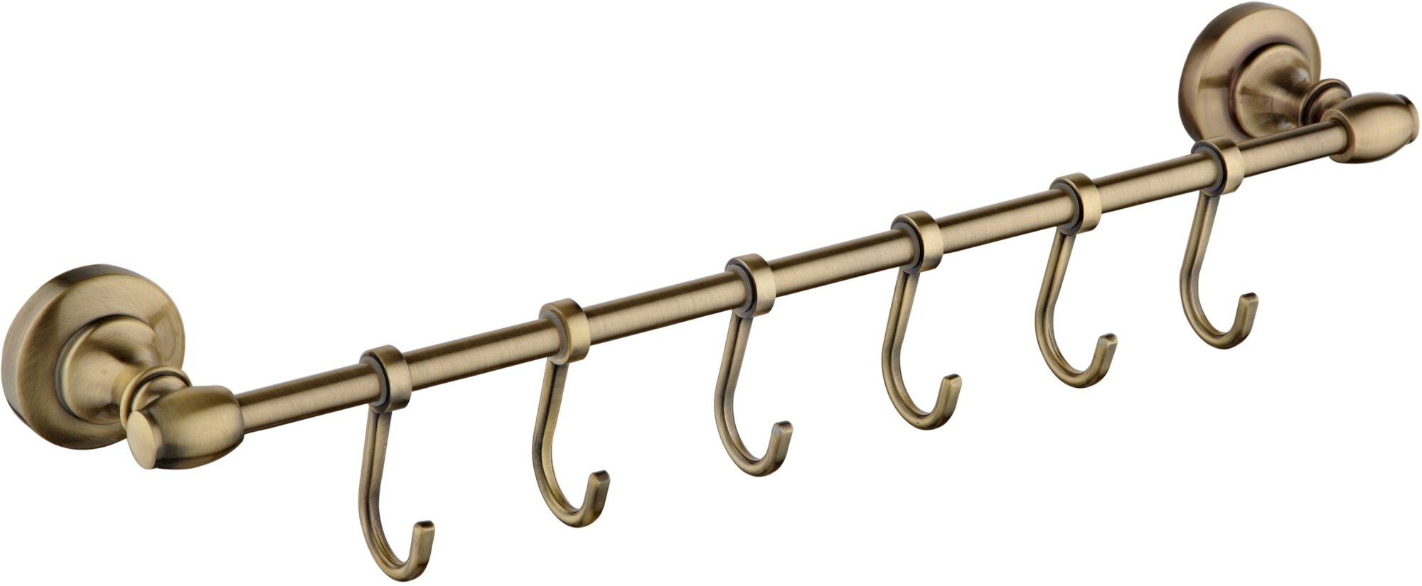 Крючки для полотенец Potato Bronze 6 крючков P2614-6 антикварная бронза