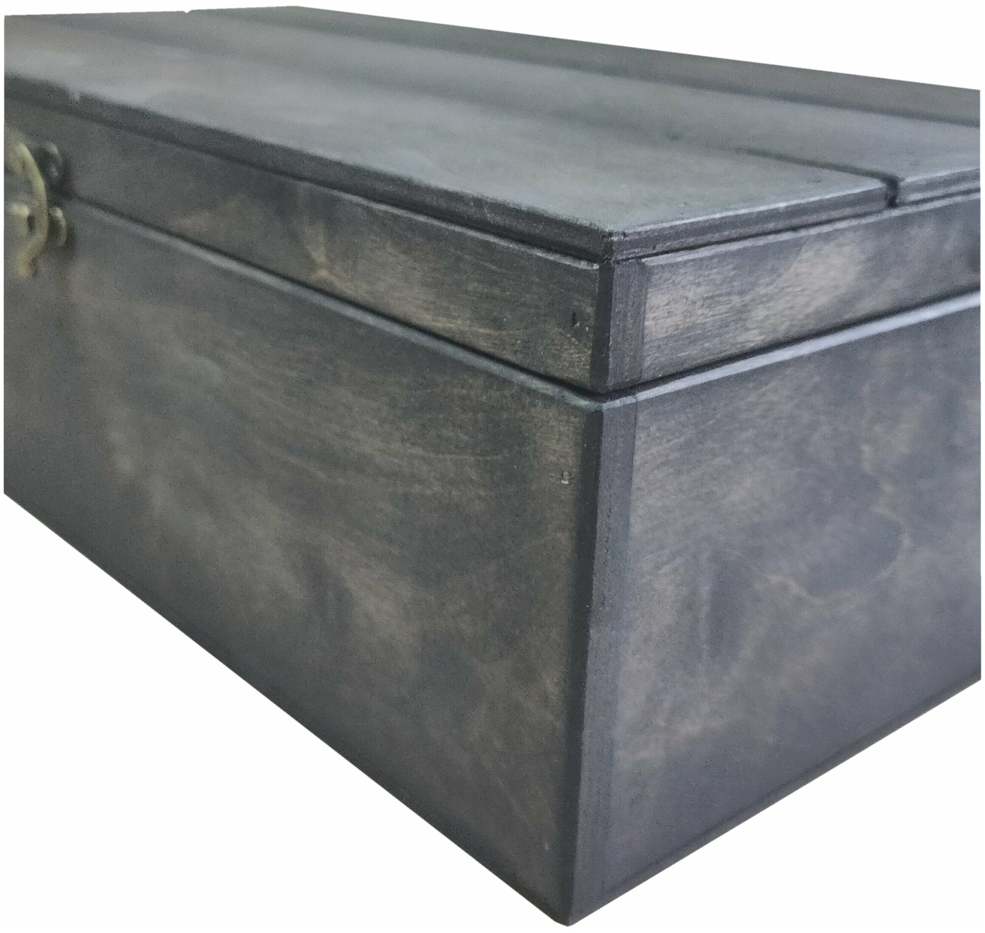 Ящик для хранения ZELwoodBOX, 37х21х12,5 см, 4 секции, венге - фотография № 3