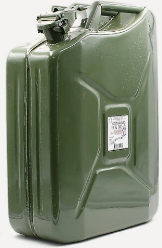 Изображение товара Канистра стальная 20 литров, (20 л) классическая, металл 0,7мм, Беларусь