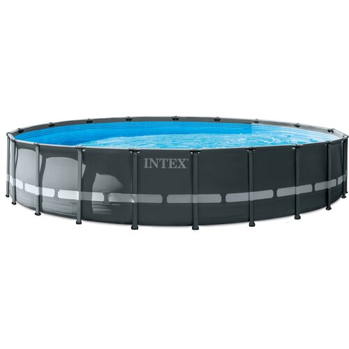 песочный фильтр насос intex для бассейнов серии ультра 488см 549х274см 220в Бассейн каркасный круглый 610х122см, 30079л, пес. ф.-н. 7900л/ч серии Ultra, большой для всей семьи 26334 Intex