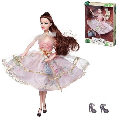 Кукла Junfa Atinil (Атинил) В гармонии с природой в платье с воздушным шарфом, 28см WJ-21576 кукла atinil сумочка корзина с цветами в комплекте коробке