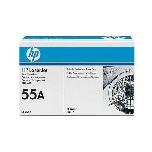 Картридж лазерный HP 55A CE255A черный (6000стр.) для HP LJ P3015 картридж ds ce255a 55a