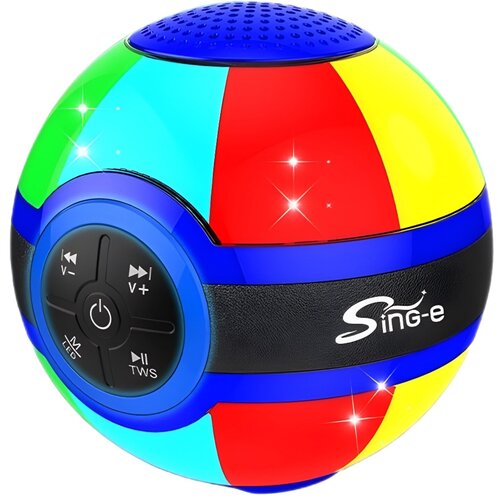 Портативная Bluetooth колонка с пульсирующей подсветкой USB 360 RGB 2000 мАч Детская музыкальная колонка 246300₽