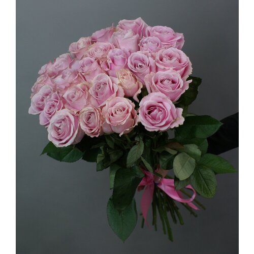 Розы розовые 17 штук 50 см "Пинк Аваланж" Россия(большой бутон)