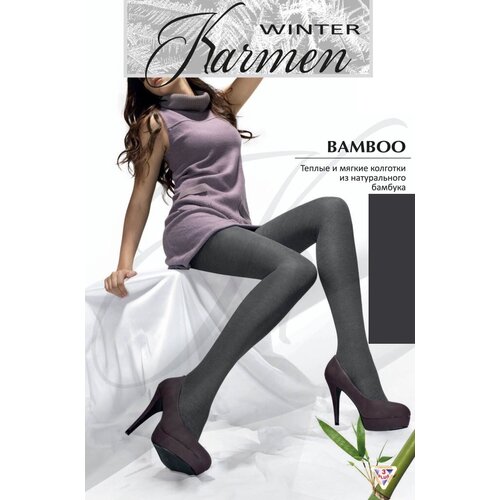 Колготки Karmen Bamboo, 200 den, размер 5, серый