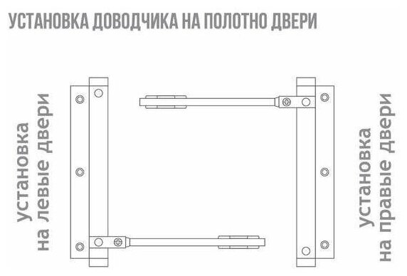 Доводчик дверной Trodos, TD-35, до 35 кг, белый, 272051