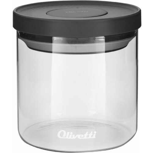 Банка стеклянная Olivetti с вакуумной крышкой POP UP для хранения продуктов, объем 700 мл, можно мыть в ПММ