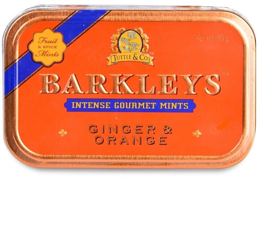 Леденцы Barkleys Mints Имбирь Апельсин