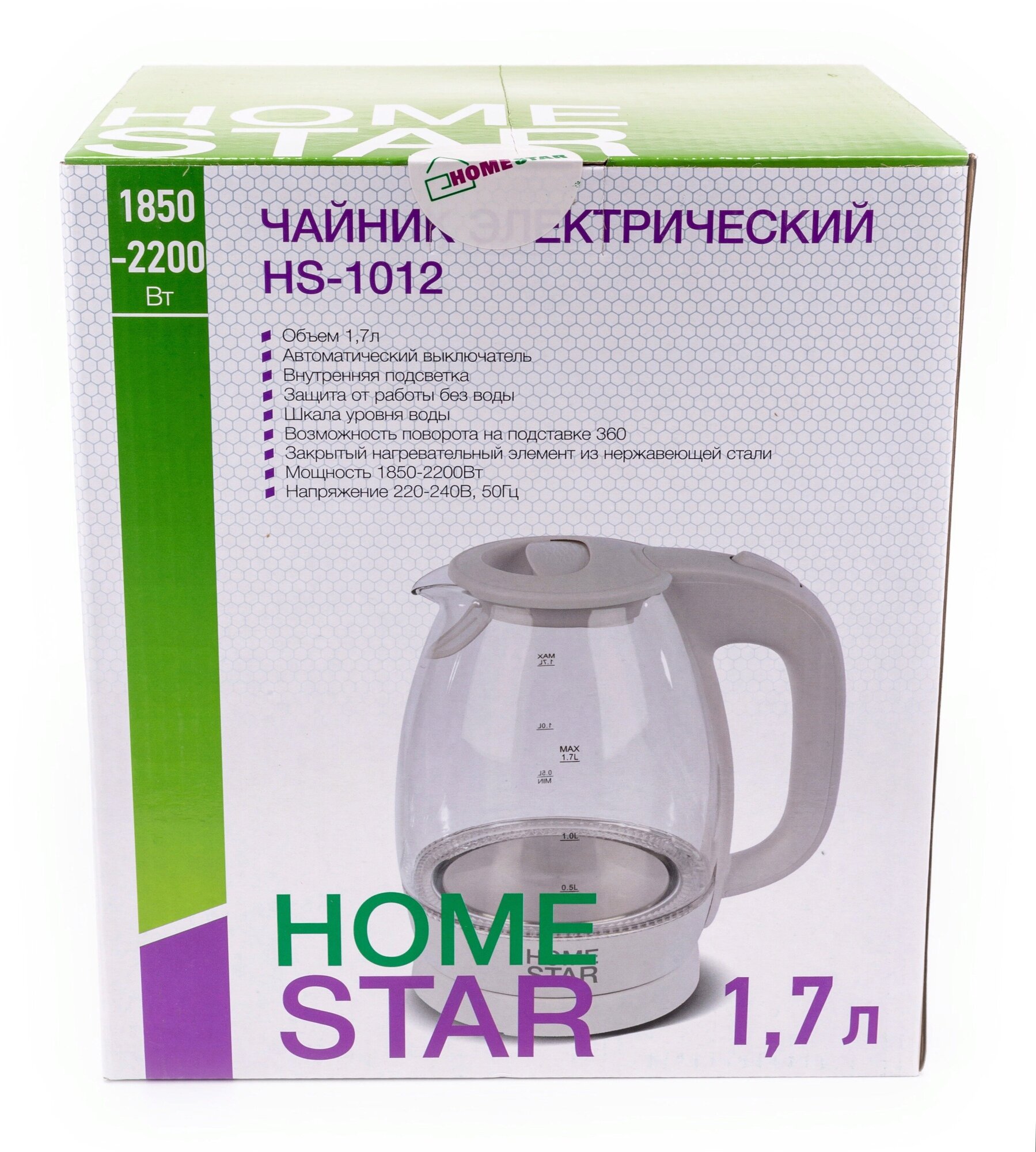 Чайник Homestar HS-1012 черный