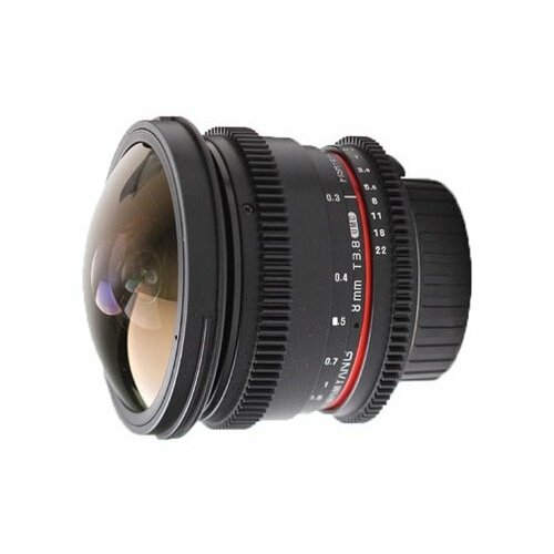 Объектив Samyang 8mm T3.8 AS IF UMC Fish-eye CS II VDSLR Nikon F, черный