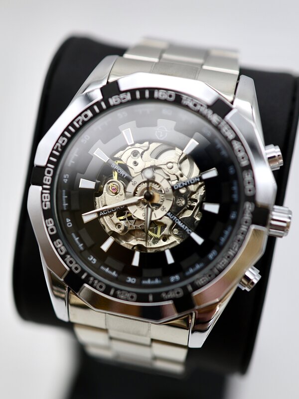 Наручные часы Часы наручные механические с автоподзаводом, подарок мужчине, классические скелетоны