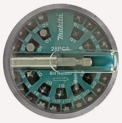 Изображение товара Набор бит Makita B-28911, 28 предм, синий