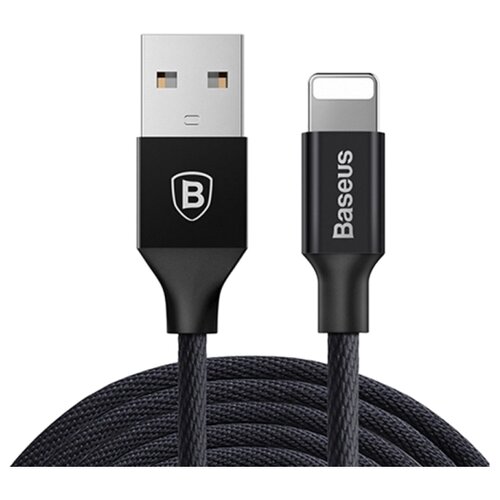 Кабель Baseus Yiven USB - Lightning (CALYW), 1.8 м, black кабель baseus yiven usb lightning calyw 1 8 м black