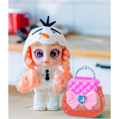 Кукла принцесса-снеговичок красивая, с большими глазами, Snow Flake