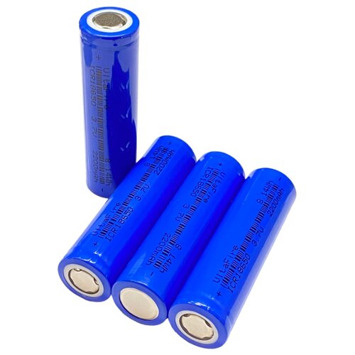 фото "аккумулятор 18650 li-ion ultrafire g60 icr 18650 2200mah, blue, 4шт"