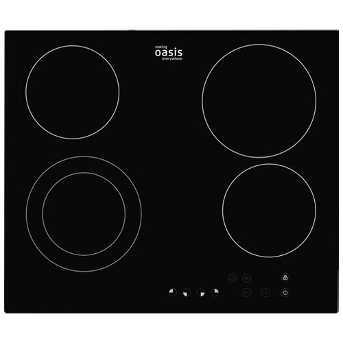 Электрическая варочная поверхность стеклокерамика Oasis P-SBS 4 конф сенсор упр52 кВтчерная 1379900₽