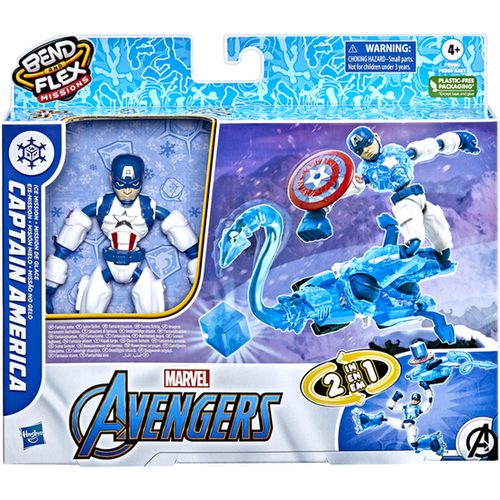 Avengers Hasbro Игровой набор Бенди Кэп и Снегоход F58685X0