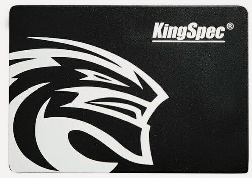 Изображение товара Накопитель SSD Kingspec 480Gb SATA III P4-480 (P4-480) черный, 2.5" QLC 3D NAND, чтения/записи до 570 МБ/с. до 540 МБ/с.