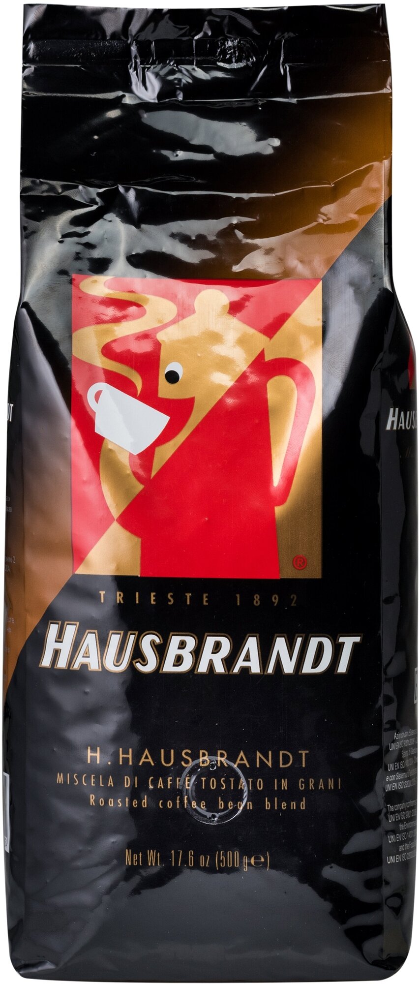 Кофе в зернах Hausbrandt H. Hausbrandt, кофе, 500 г