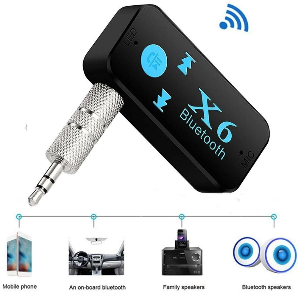 Bluetooth AUX адаптер для автомобиля. Блютуз аукс с Hands free для автомобиля