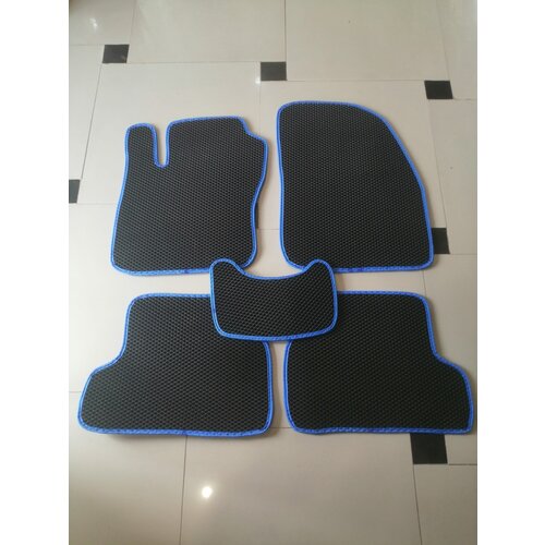 Коврики в салон EVA Ford Focus II 2005-2011 г в черныйкант синий 1826₽