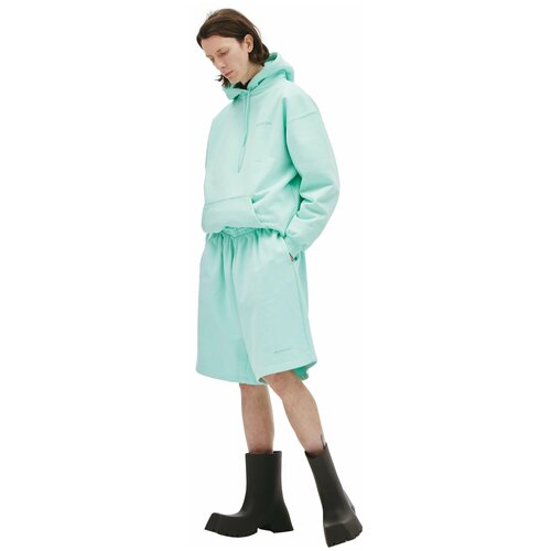 фото Balenciaga широкие шорты с вышивкой логотипа xs
