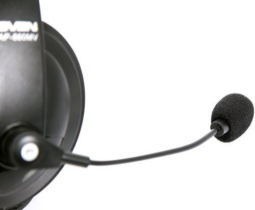 Наушники с микрофоном (гарнитура) SVEN AP-860MV проводные 2 м с оголовьем черные SV-0410860