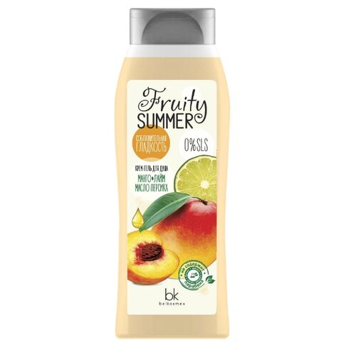 Крем-гель для душа Belkosmex Fruity Summer Соблазнительная гладкостьманго, 500 мл, 500 г