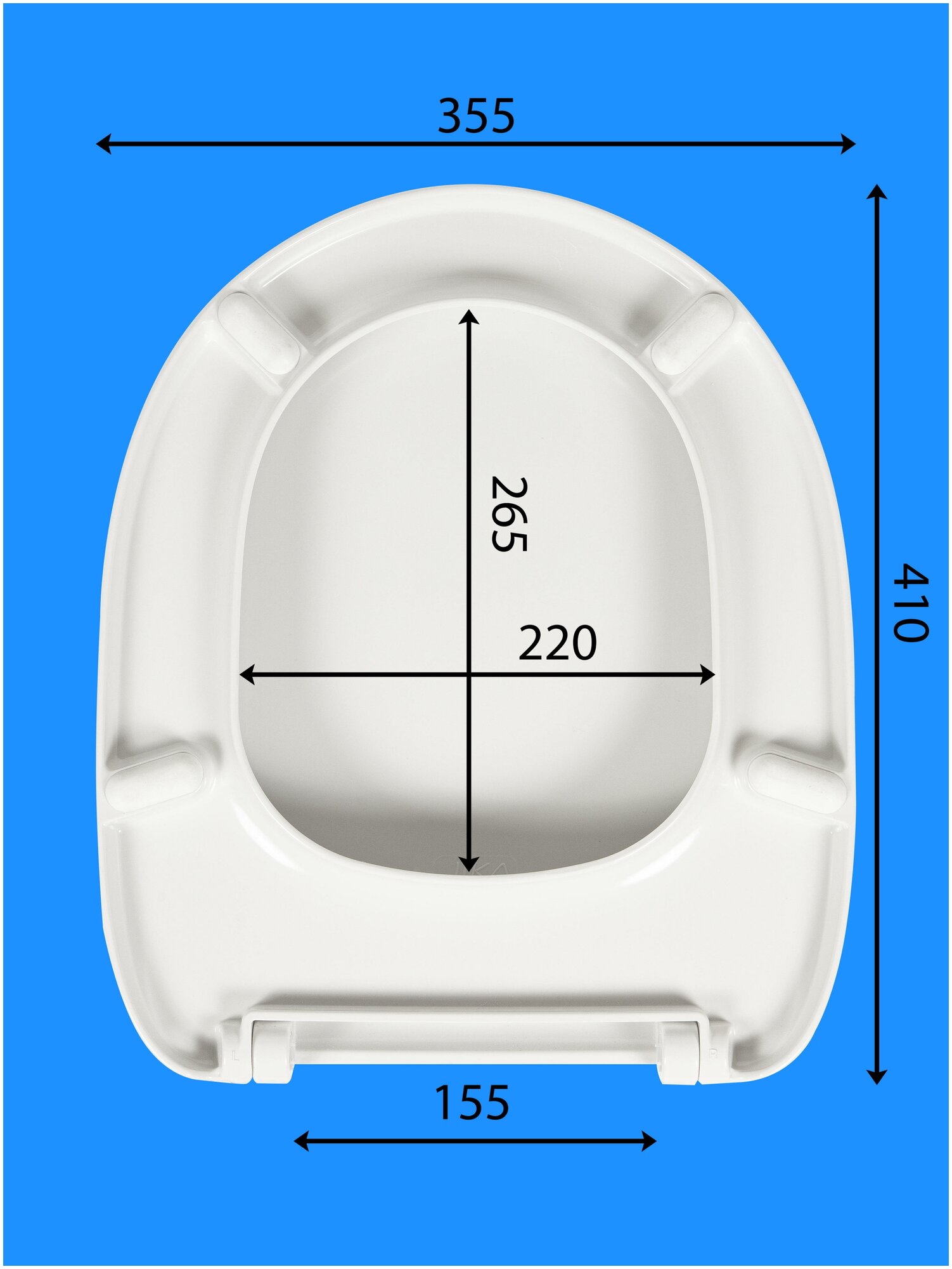 Крышка-сиденье для унитаза Jika 9153.3.000.000.1 (40,8X33,5 см) дюропласт белый