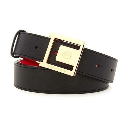 фото Женский двусторонний ремень piquadro cu6180w92/nr кожаный черно-красный