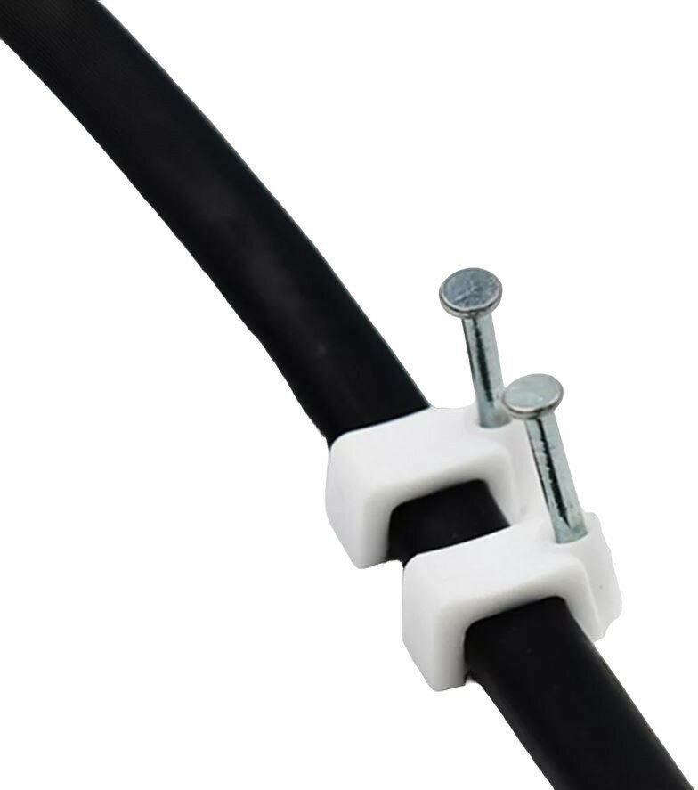 Скоба для кабеля Tech-Krep плоская Б8 мм, 50 шт - фотография № 5