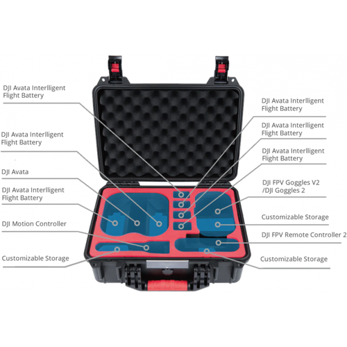 portable storage carrying case for dji fpv drone motion controller nylon bag protect box for dji fpv goggles v2 rocker accessory Кейс PGYTECH DJI Avata Safety Carrying Case, P-36B-020