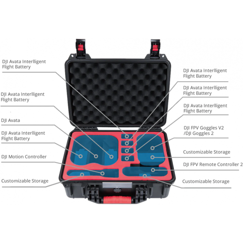 Кейс PGYTECH DJI Avata Safety Carrying Case, P-36B-020 aluminum alloy controller joysticks for dji fpv drone storable thumb rocker joysticks for dji fpv remote controller 2 accessory