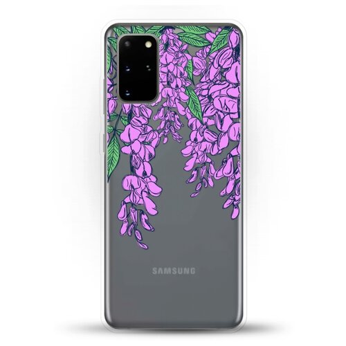 фото Силиконовый чехол цветы фиолетовые на samsung galaxy s20+ andy & paul