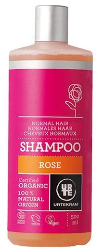 Urtekram шампунь Rose Normal Hair, 500 мл