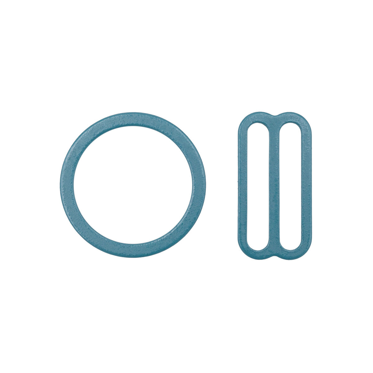 Набор металлической фурнитуры для бюстгальтера, цвет 1582 арктика (кольцо 18 мм - 4 шт, регулятор 19 мм - 4 шт)