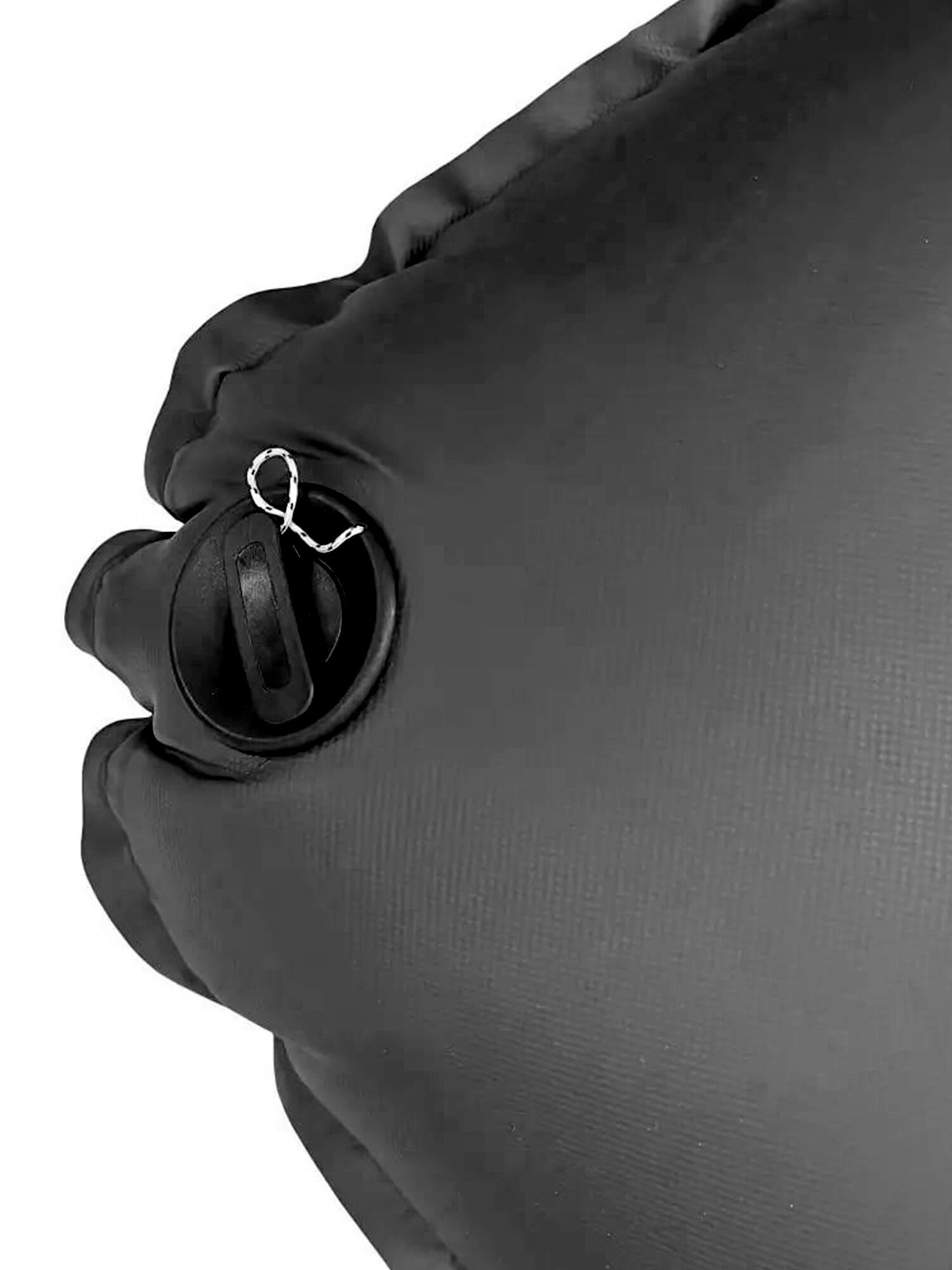 Надувное сиденье перегородка для лодки ПВХ черное прямоугольное — фото 1