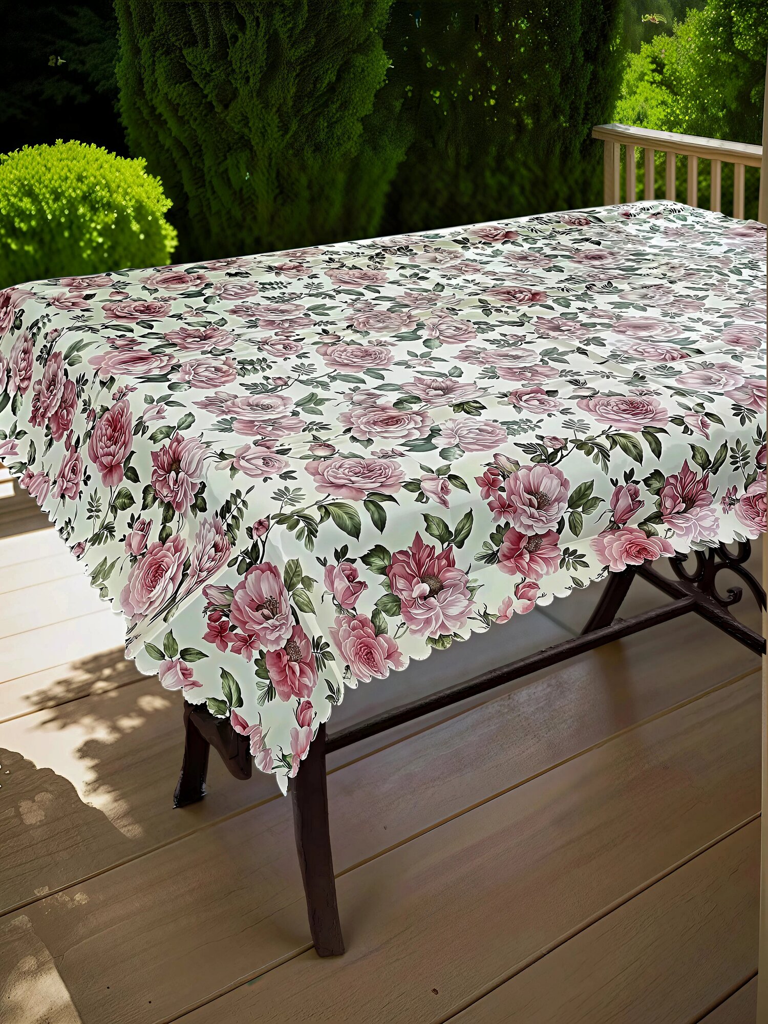 Клеенка Скатерть Laid Table "Клеенка для кухни с водоотталкивающим покрытием" 105х135 декор для дома и дачи