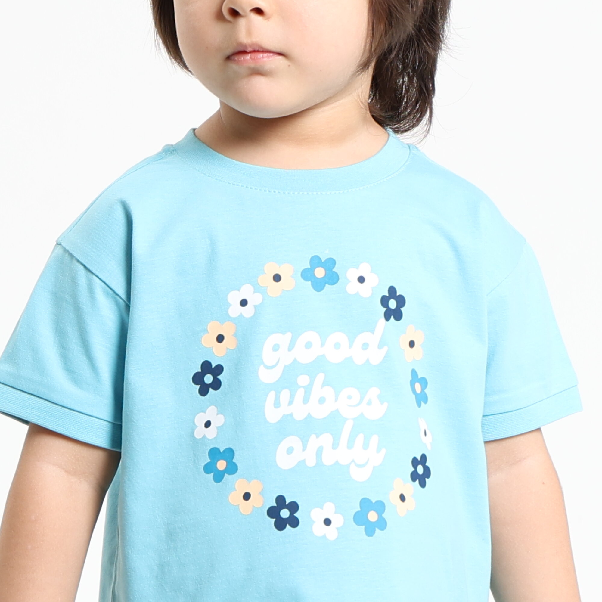 Футболка , размер 2-3 года, белый, голубой, бежевый — фото 1